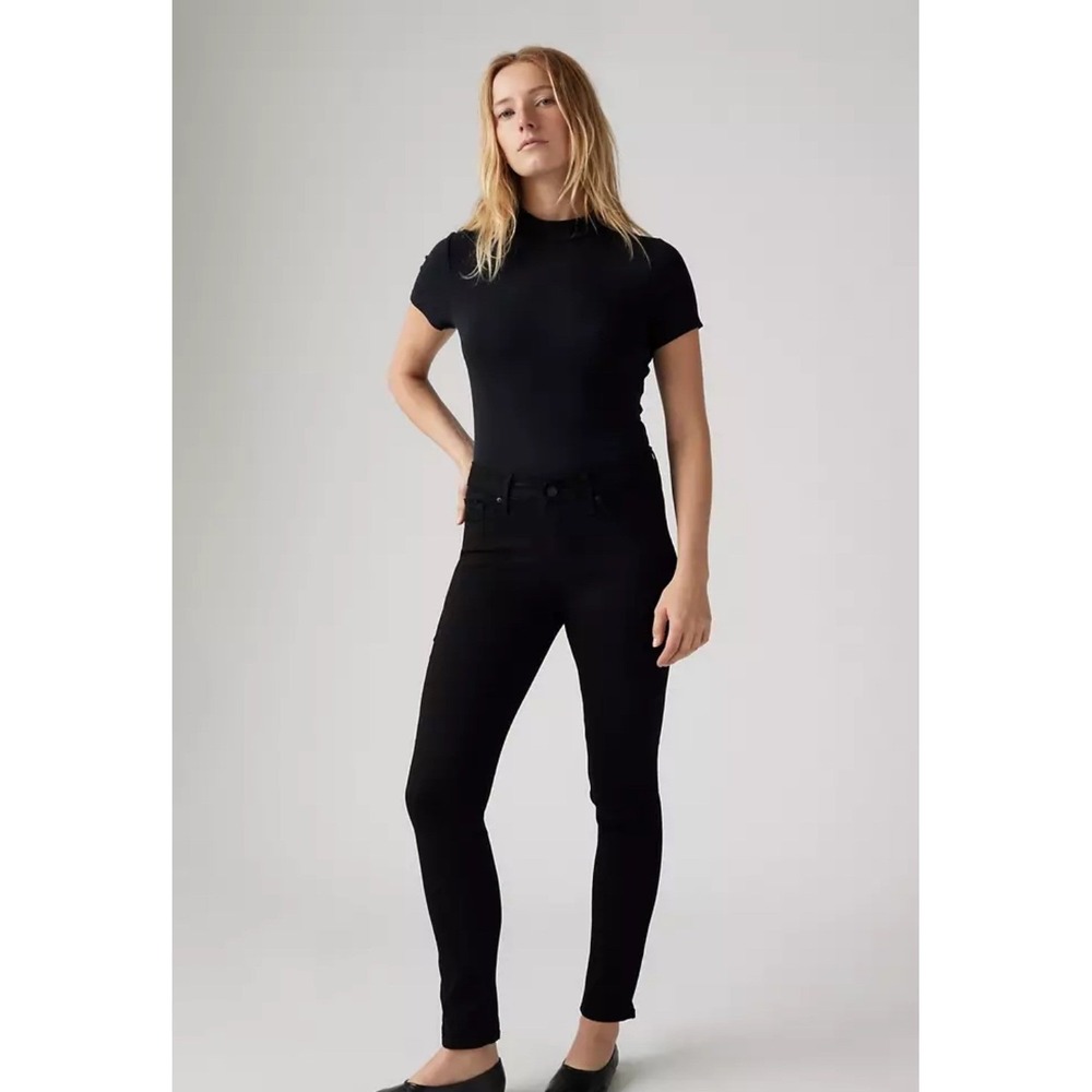 Levi's 311 Shaping Skinny Jeans Black Stellar Stretch 32x28 Style 196260000 New - Picture 9 of 10